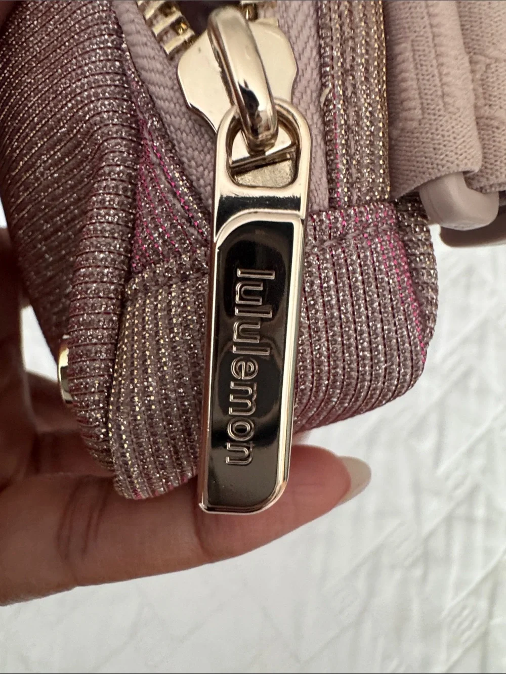 lululemon athletica Metallic Rose Cosmetic Pouch